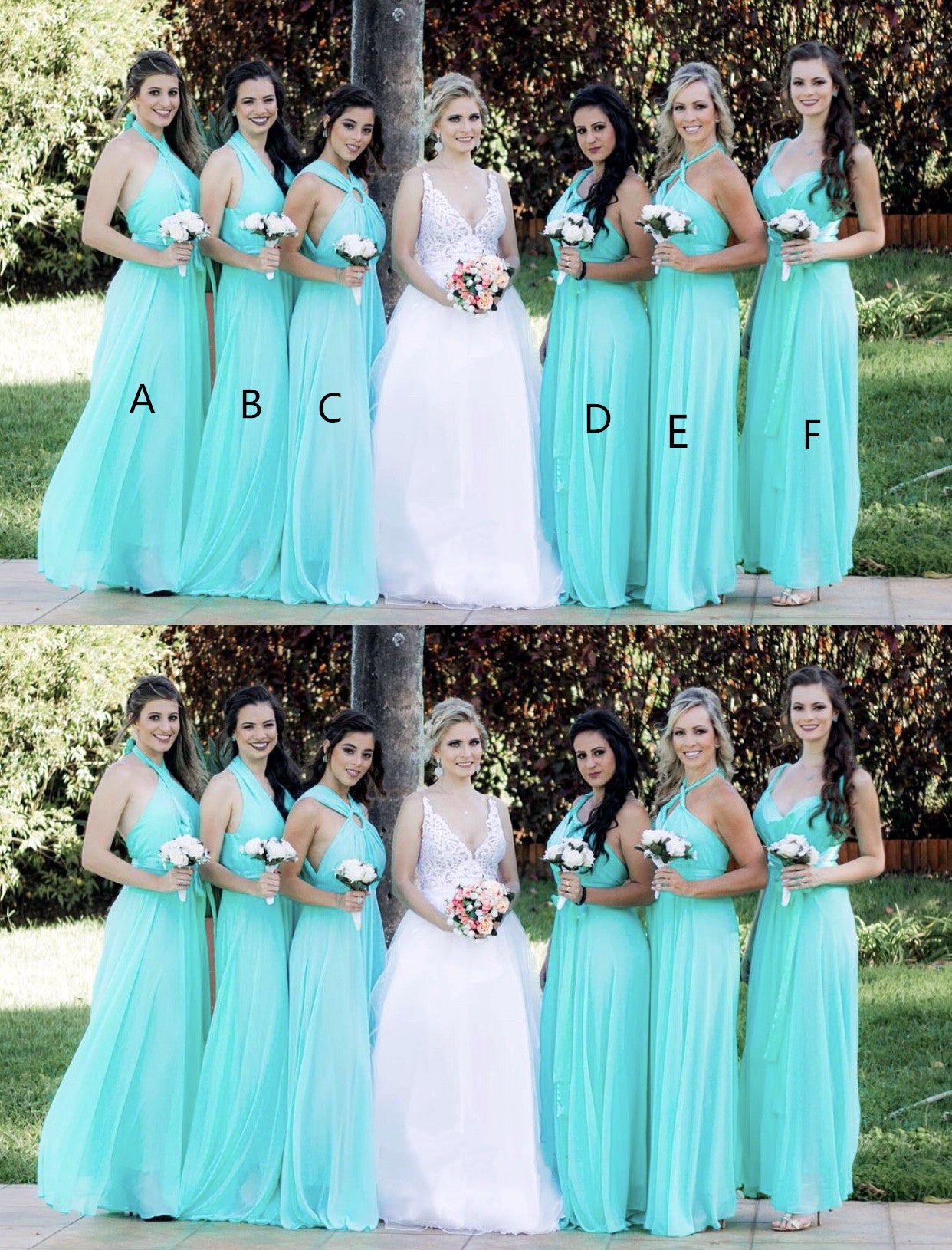 Tiffany Blue Bridesmaid Dress Infinity