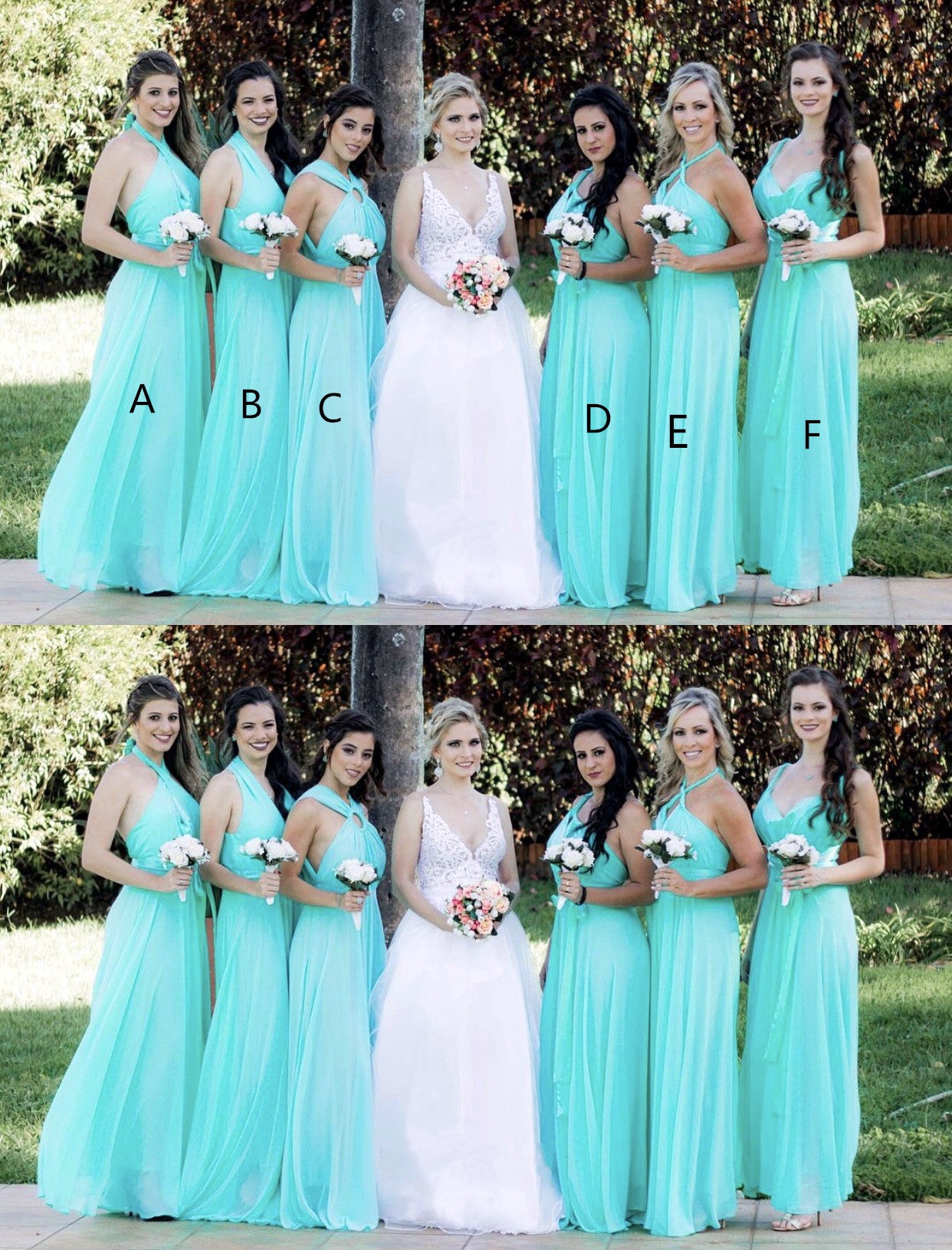 tiffany blue bridesmaid dresses Graceful Mix & Match this gown catches the light beautifully Infinity Dress Tiffany Blue Bridesmaid