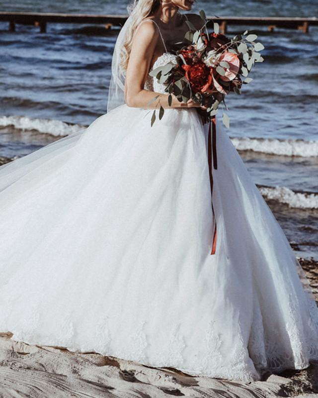 Summer Beach Wedding Dress Tulle