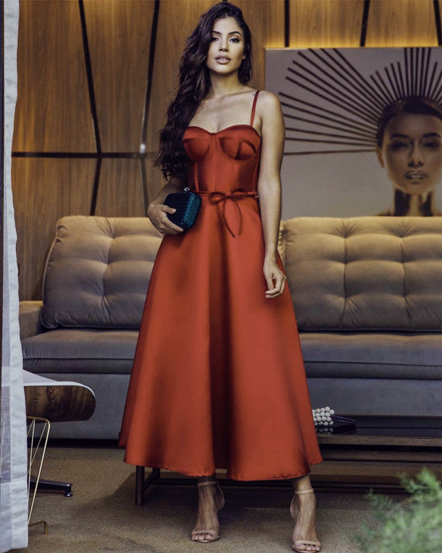 Burnt Orange Bridesmaid Dresses Vintage
