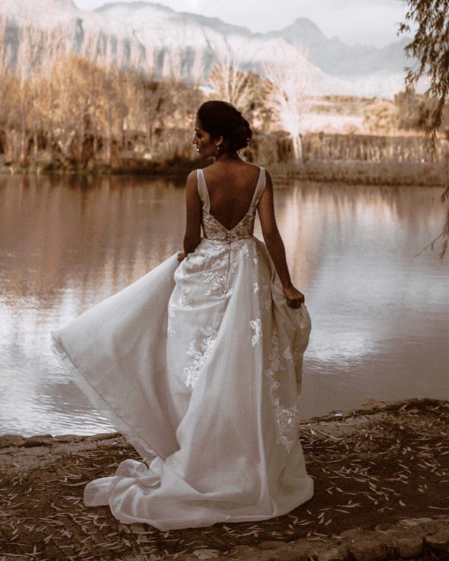 Open Back Wedding Dress