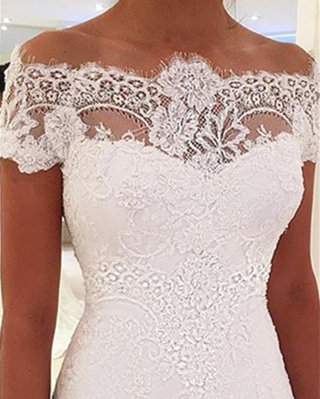 Mermaid Wedding Dress Off Shoulder