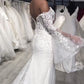 Puffy Sleeves Bridal Dress