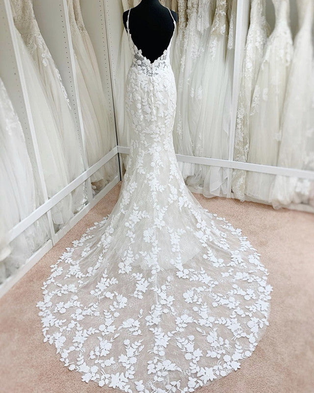Open Back Wedding Dress Mermaid