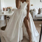 Sexy Sweetheart Wedding Dress Satin Split