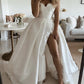 Sexy Sweetheart Wedding Dress Satin Split