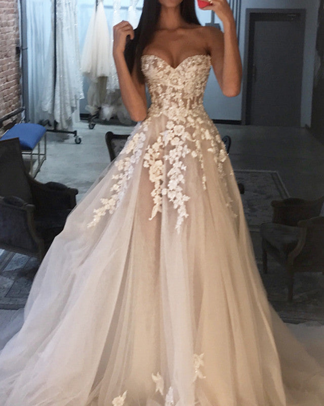 Romantic Bohemian Wedding Dress