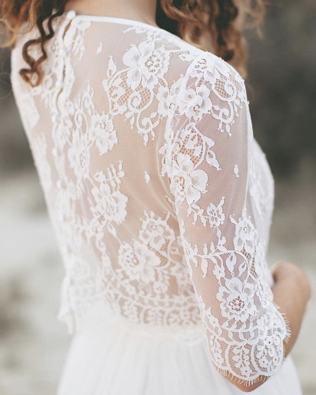 Wedding Dress Lace Crop