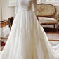 3/4 Sleeves Wedding Dress