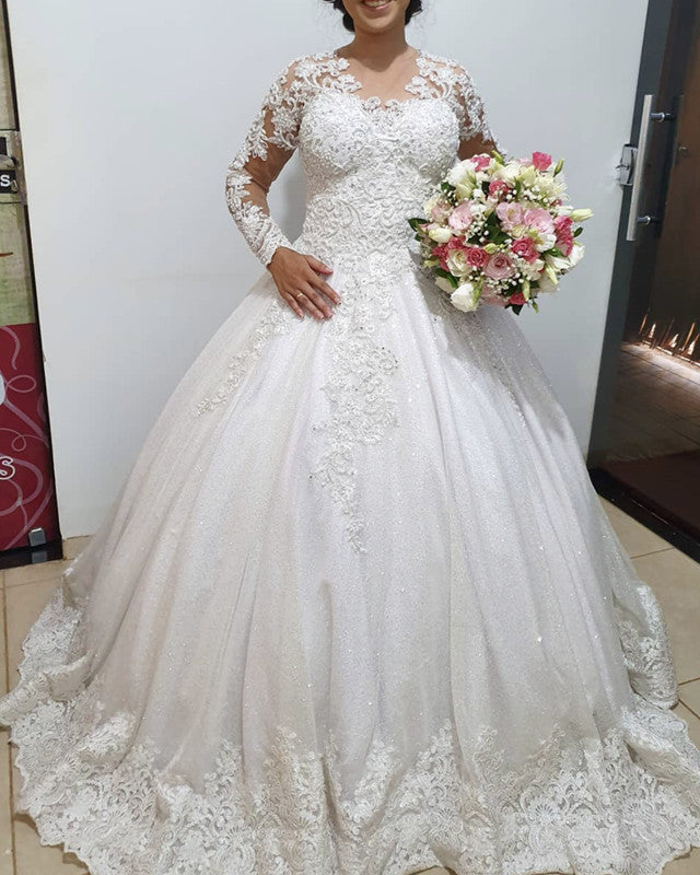 Long Sleeves Wedding Gowns