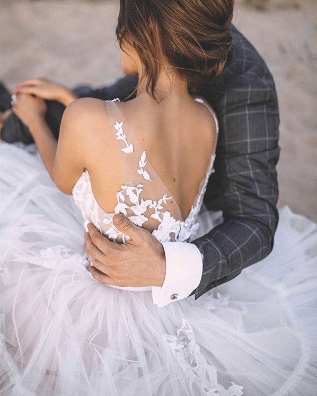 Backless Wedding Gown