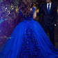 Royal Blue Wedding Gown