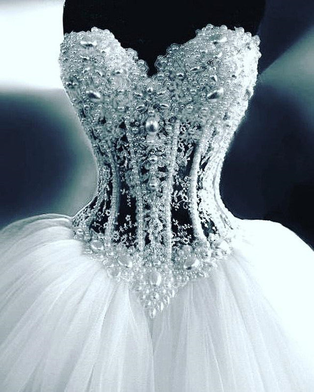 See Through Corset Wedding Dresses