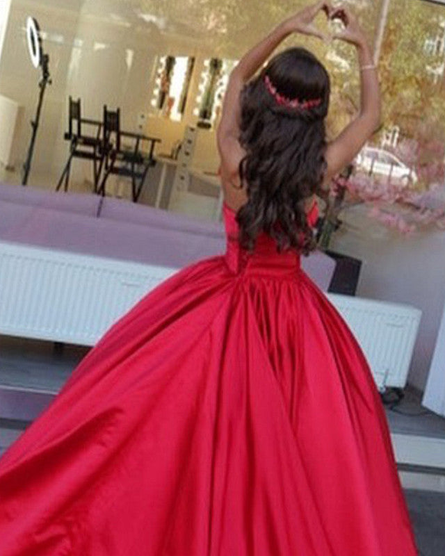 Corset Wedding Satin Dress
