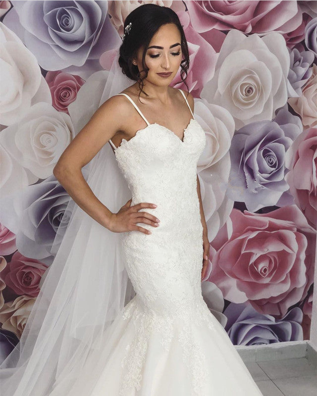 White Mermaid Wedding Dress