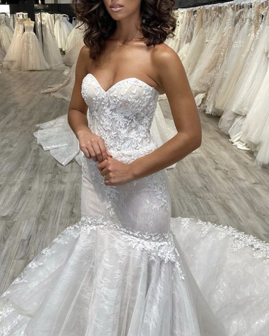 Lace Mermaid Wedding Dresses