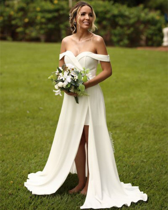 Boho Wedding Dress White