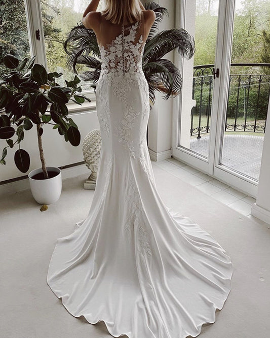 Beach Mermaid Wedding Dress