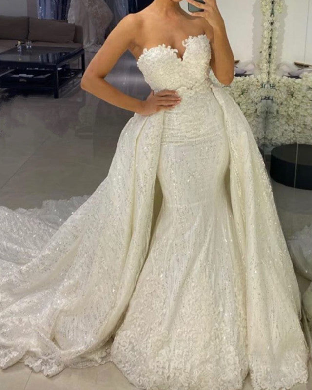 Lace Mermaid Wedding Dress 2021