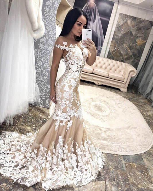 Champagne Wedding Dress