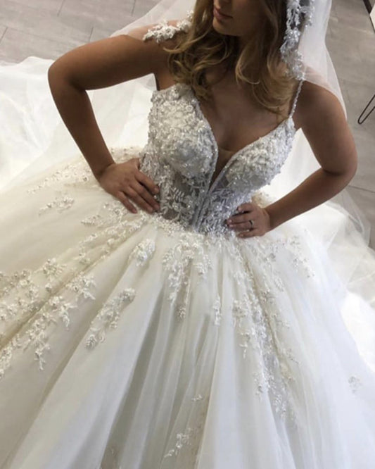 Wedding Dress Spaghetti Straps
