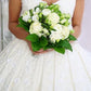 Princess Wedding Dress Lace Flowers V Neck Off Shoulder