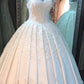 Princess Wedding Ball Gown Sweetheart Dresses Lace Appliques