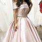 Pink Wedding Dress Ball Gown Off The Shoulder