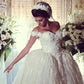 Sweetheart Lace Wedding Dress Off Shoulder Ball Gown