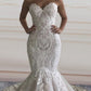 Mermaid Sweetheart Wedding Dress Lace Embroidery