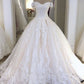 Vintage Lace Wedding Dress Ball Gown Off The Shoulder