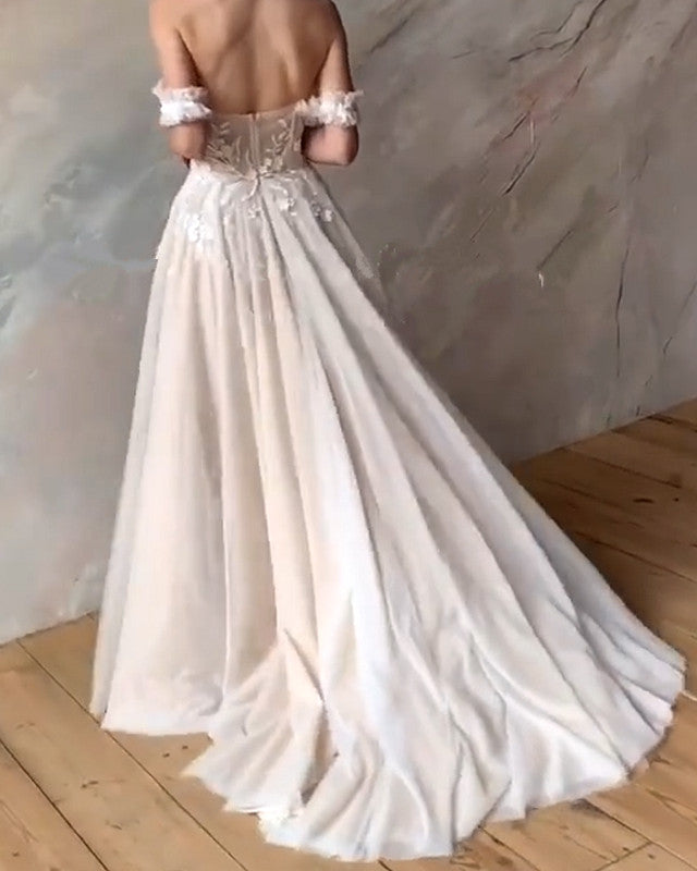 Tulle Beach Wedding Dress