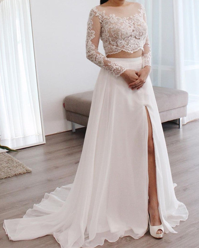 Two Piece Wedding Gowns