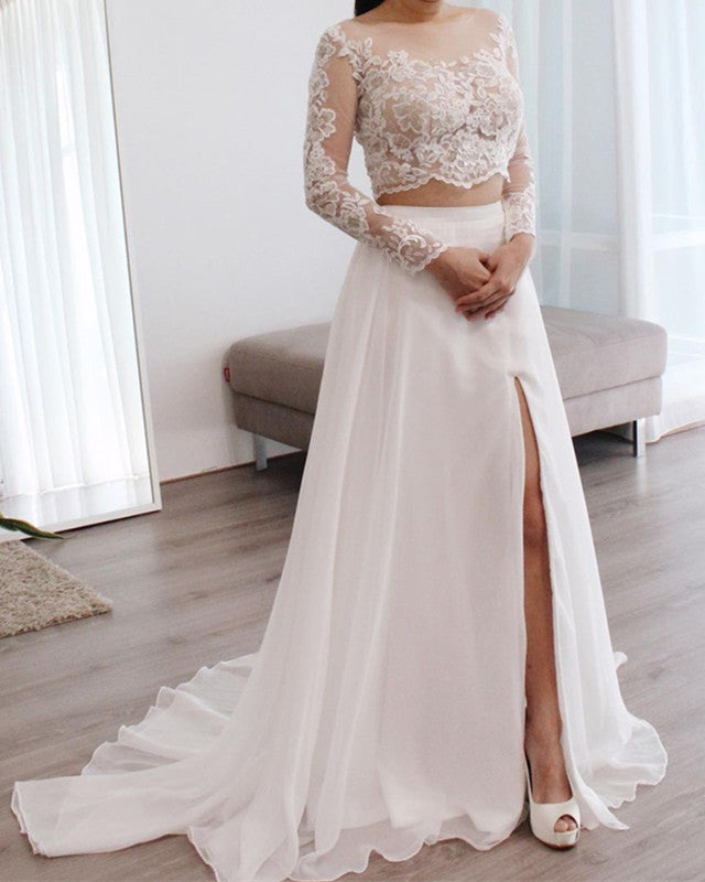 Two Piece Wedding Gowns