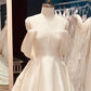 A-line /Princess Wedding Dress Satin Off Shoulder