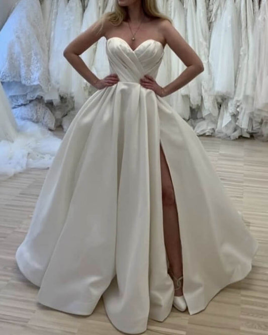 Strapless Wedding Dress Satin