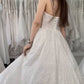 Sparkly Corset Wedding Dress Tea Length
