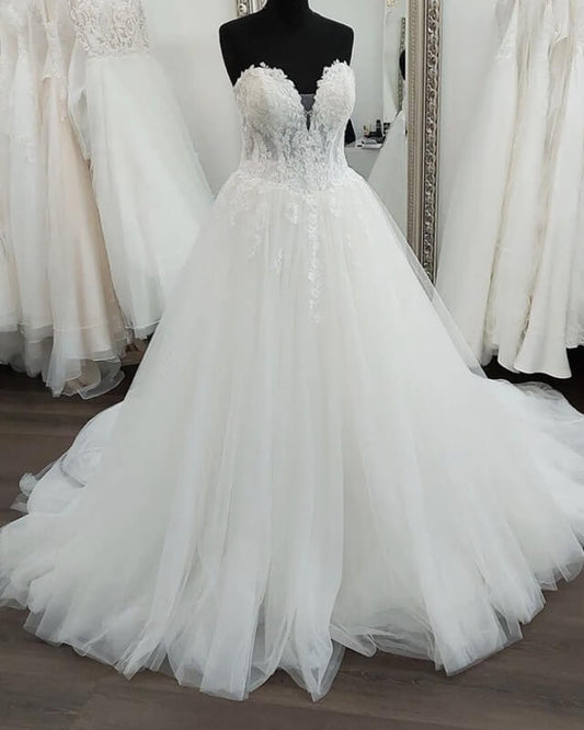 Plus Size Tulle Wedding Dress