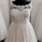 Plus Size A-line Tulle Embroidery Wedding Dress
