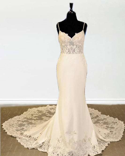 Mermaid Wedding Dress V-neck