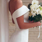 Mermaid Off The Shoulder Wedding Dress Satin