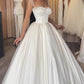 Ball Gown Princess Corset Satin Wedding Dress