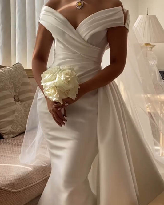 Mermaid Satin Wedding Gown