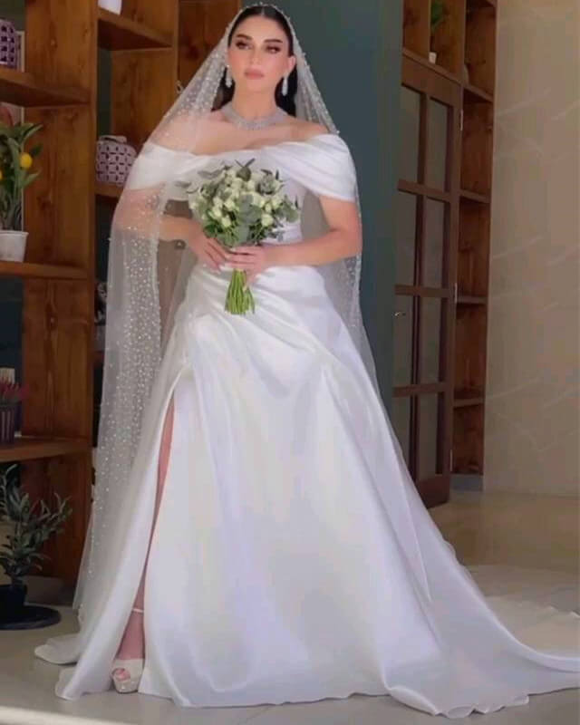 Trumpet Wedding Dress Satin