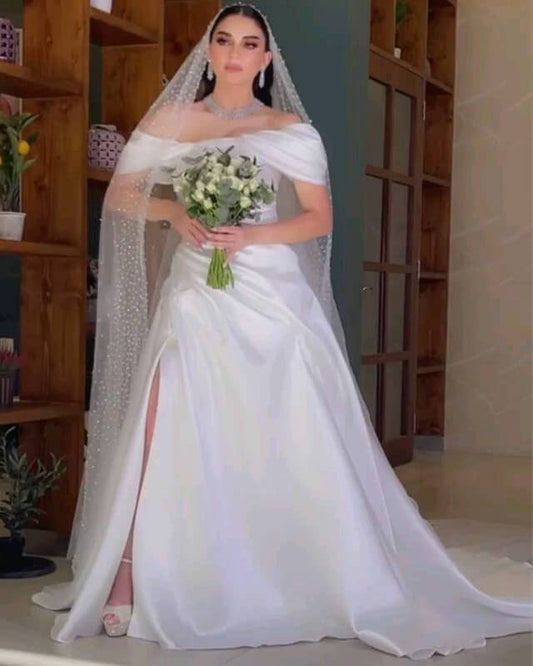 Trumpet Wedding Dress Satin