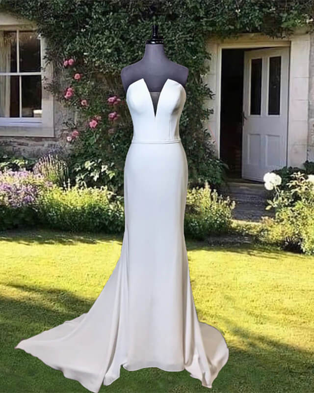 Sleek Mermaid Wedding Dress