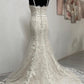 Mermaid Lace Sweetheart Spaghetti Strap Wedding Gown