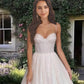 Princess Sparkly Midi Corset Wedding Dress