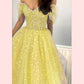 Yellow Hearty Midi Dress