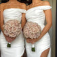 White One Shoulder Bridesmaid Dresses Sheath Split